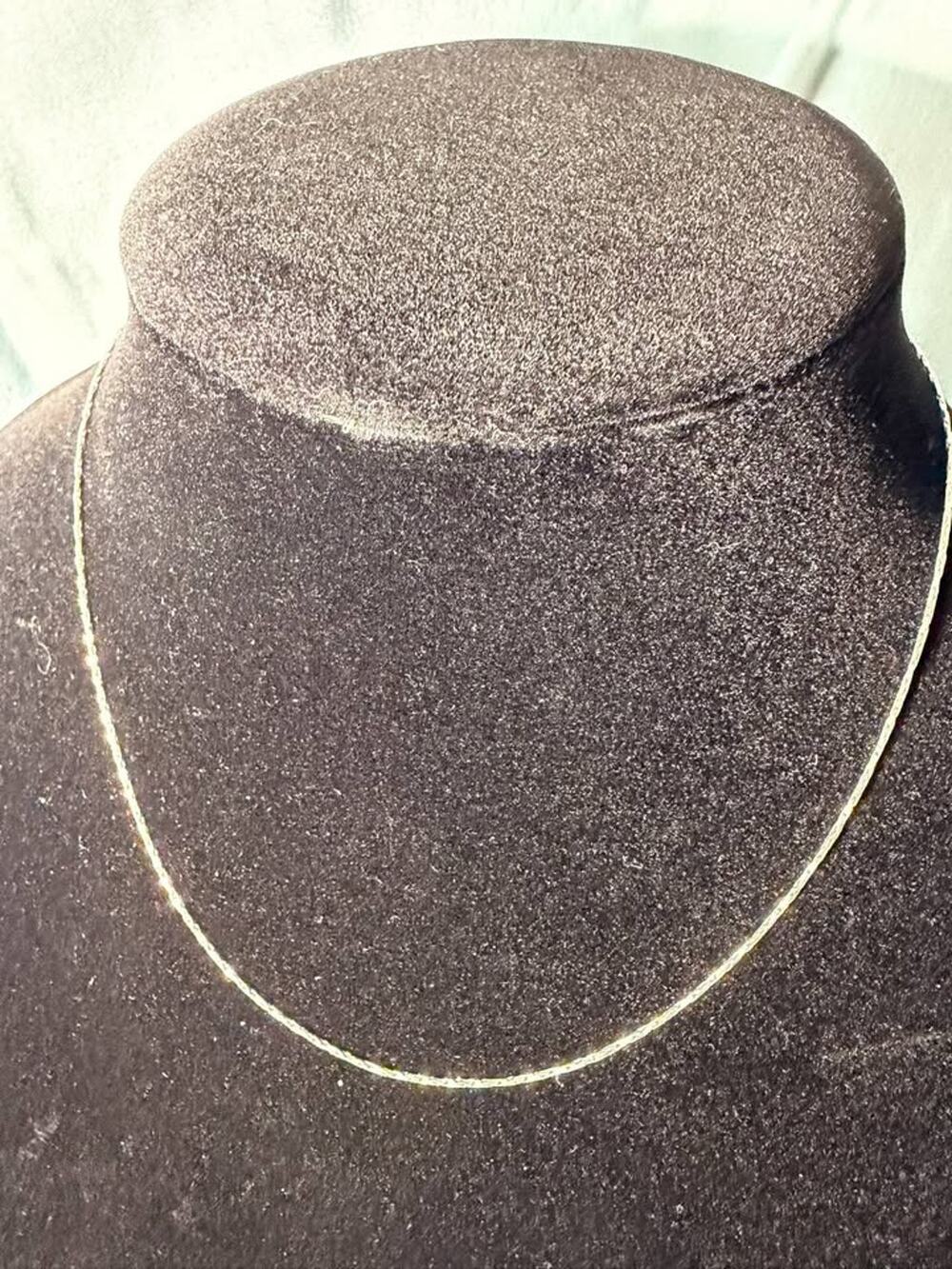 Sterling Silver 925 Necklace - 16" Twisted Chain (MWL32)